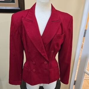 VINTAGE Lolita Lempicka Red Double-Breasted Blazer